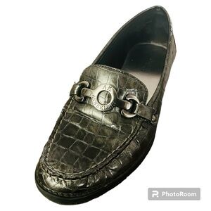 Anne Klein Gray Patent Leather Low heel Shoes Size 8 M